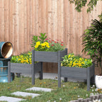 3 Tier Raised Garden Bed Freestanding Planter Box for Vegetables,