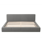 Stylish Upholstered Bed With Birch Wood Frame