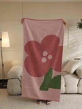 Cute Whimsical Floral Bath Towel - Soft, Absorbent, 100% Staple Cotton