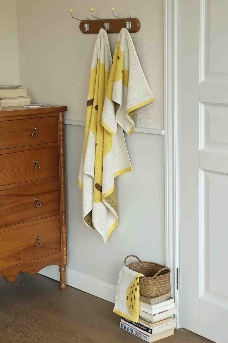 Cute Whimsical Pear Bath Towel - Ultra Soft, Absorbent, 100% Staple