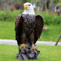 Large Standing Bald Eagle Garden Sculpture