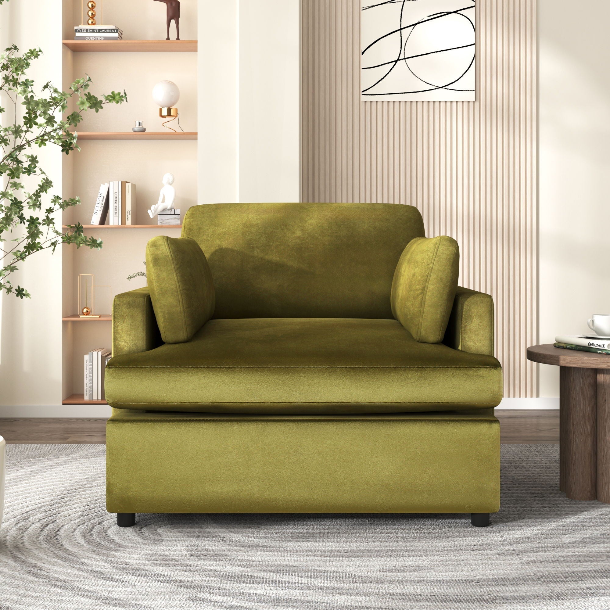 Oversized Accent Chair Comfortable Armrest Cushions
