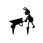 Decorative Iron Ant Garden Stake - Outdoor Metal Yard Art For Lawn,