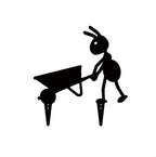 Decorative Iron Ant Garden Stake - Outdoor Metal Yard Art For Lawn,