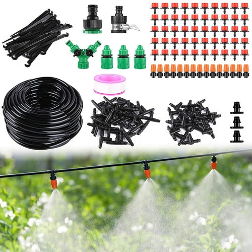 164FT Drip Irrigation Kit Automatic Garden Irrigation System Misting