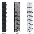 14 Pockets Over Door Hanging Shoe Storage Organizer Rack Holder Closet