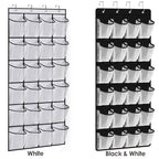 24 Pockets Over Door Hanging Shoe Storage Organizer Rack Holder Closet