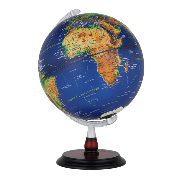 13in With Scale AR Constellation Light Embossed Globe Satellite