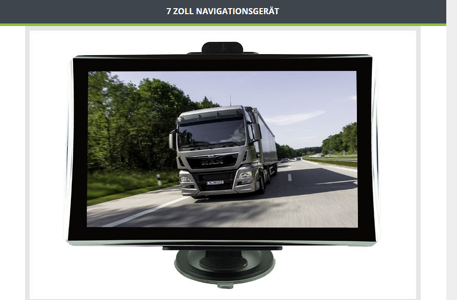 X7 7 inch GPS Navigation Device Car Europe Map