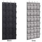 24 Pockets Over Door Hanging Shoe Storage Organizer Rack Holder Closet