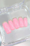 “Pink Sparkles” Press On Nails Set