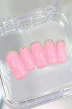 “Pink Sparkles” Press On Nails Set