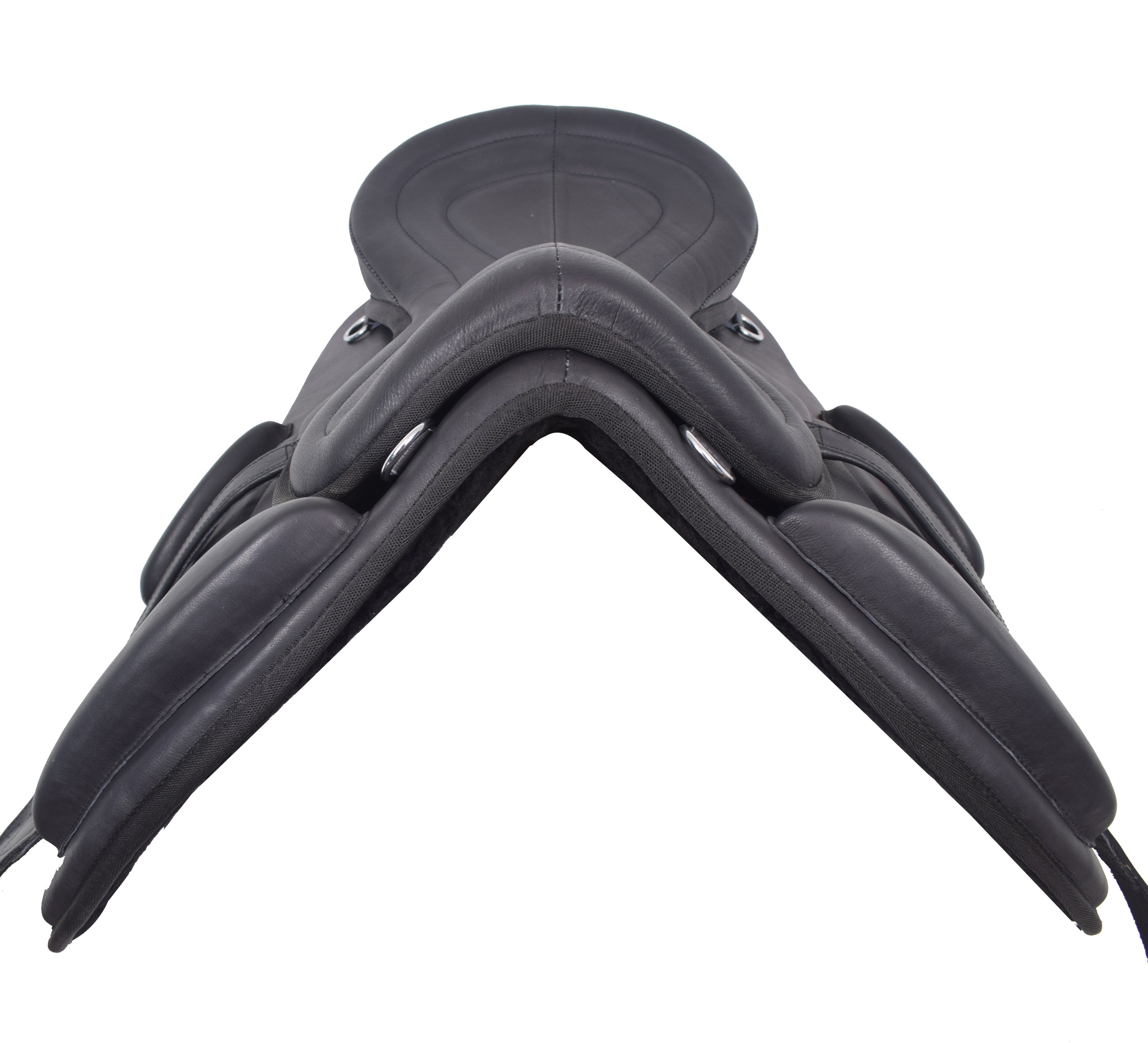 Treeless Freemax Leather English Horse Saddles Size 15" to 18" Inch