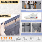 12 Pockets Over Door Hanging Shoe Storage Organizer Rack Holder Closet