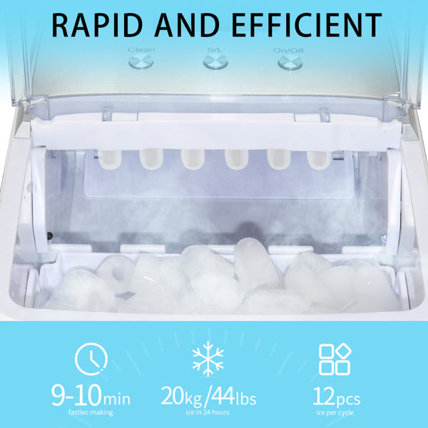 150W 44lbs Ice Maker Commercial Household