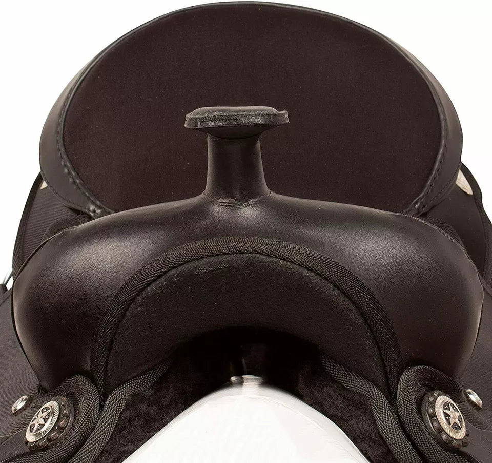Synthetic Western Barrel Racing Horse Saddle Tack Set Size 13" to 18"