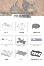 Automatic Eggs Incubator Digital Temperature Control Chicken Brooder