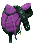 Treeless Synthetic Horse Saddle with Girth Size 12" to 18"