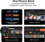 Popumusic Smart Piano Keyboard with MIDI Controller