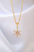 24 Karats Snowflake Necklace