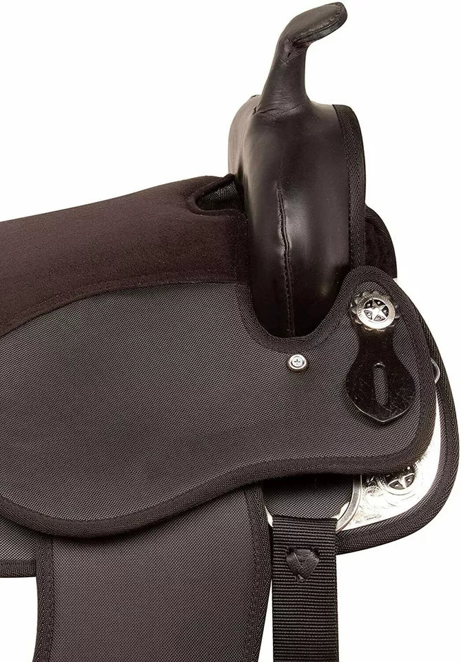 Synthetic Western Barrel Racing Horse Saddle Tack Set Size 13" to 18"