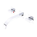 Sumerain Wall Mount Lavatory Faucet Two Handle Bathroom Faucet