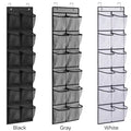 12 Pockets Over Door Hanging Shoe Storage Organizer Rack Holder Closet