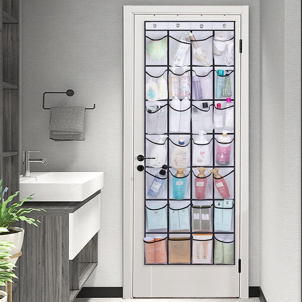 28 Pockets Over Door Hanging Shoe Storage Organizer Rack Holder Closet