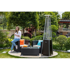 Quartz Glass Tube Patio Heater Visual Flame Heater