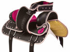 Purple Synthetic Western Barrel Racing Horse Saddle With Tack
