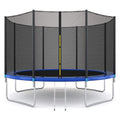 12FT Round Trampoline with Safety Enclosure Net & Ladder