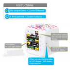 Fortnites Alarm Clock Colorful Flash Touch Light