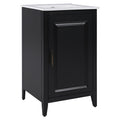 Modern Bathroom Vanity With Sink, Functional Drawer, Soft- Closing Door