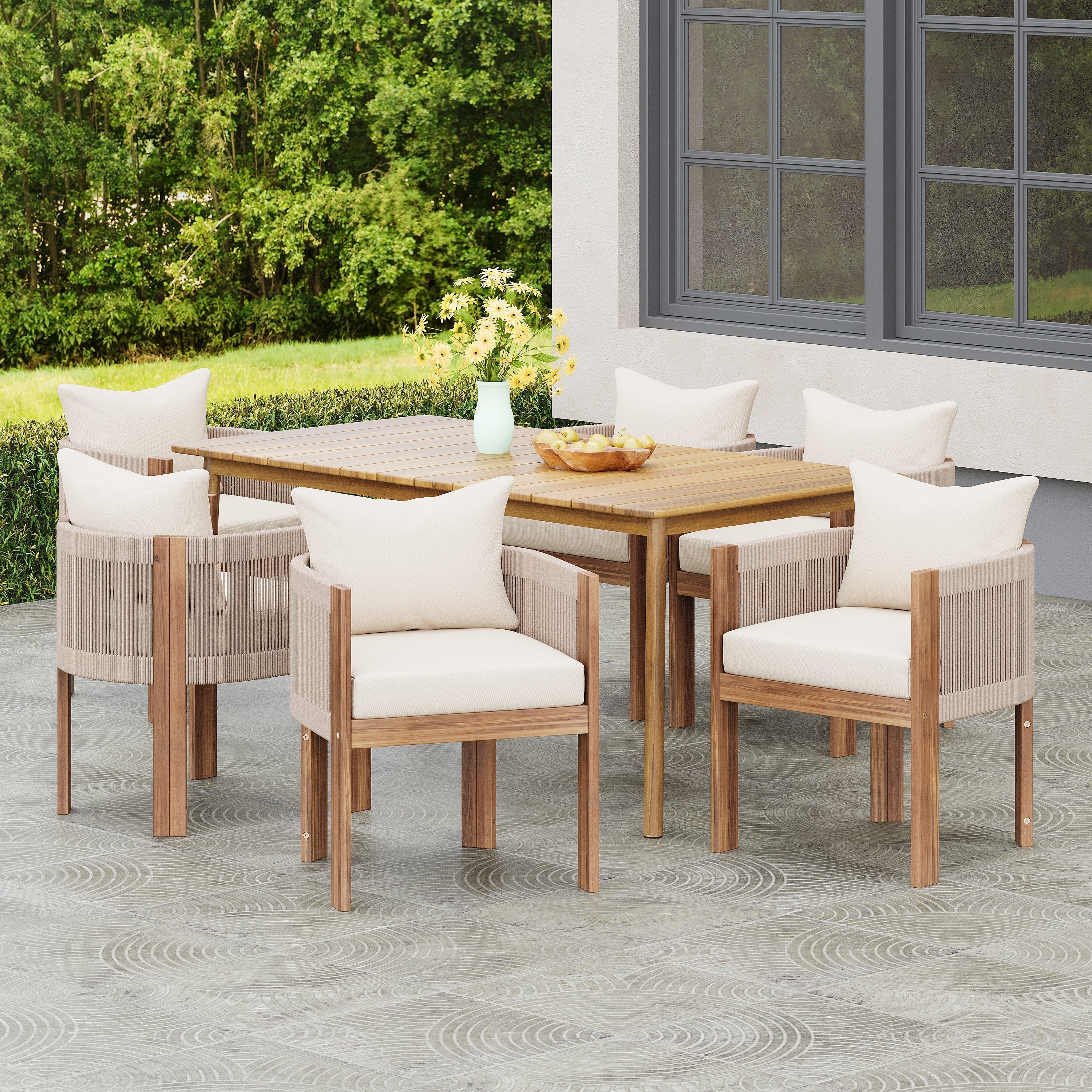 Matera Outdoor Patio 7PCS Dining Set