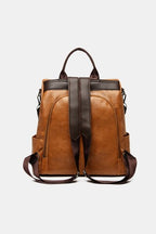 Stylish PU Leather Backpack for Everyday Adventures