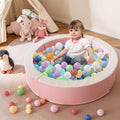 Detachable Foam Ball Pit with 50 Colorful Ocean Balls-Pink