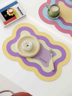 Dopamine Scalloped-edge Placemat Set Of 4 Pcs for Whimsical Table