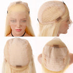 Straight 1B/613 Transparent Lace 13x4 Frontal Wig 4x4 Closure Wig 13x6
