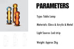 Drift Bottle Table Lamp - Handcrafted Modern Eclectic Ambient Lighting