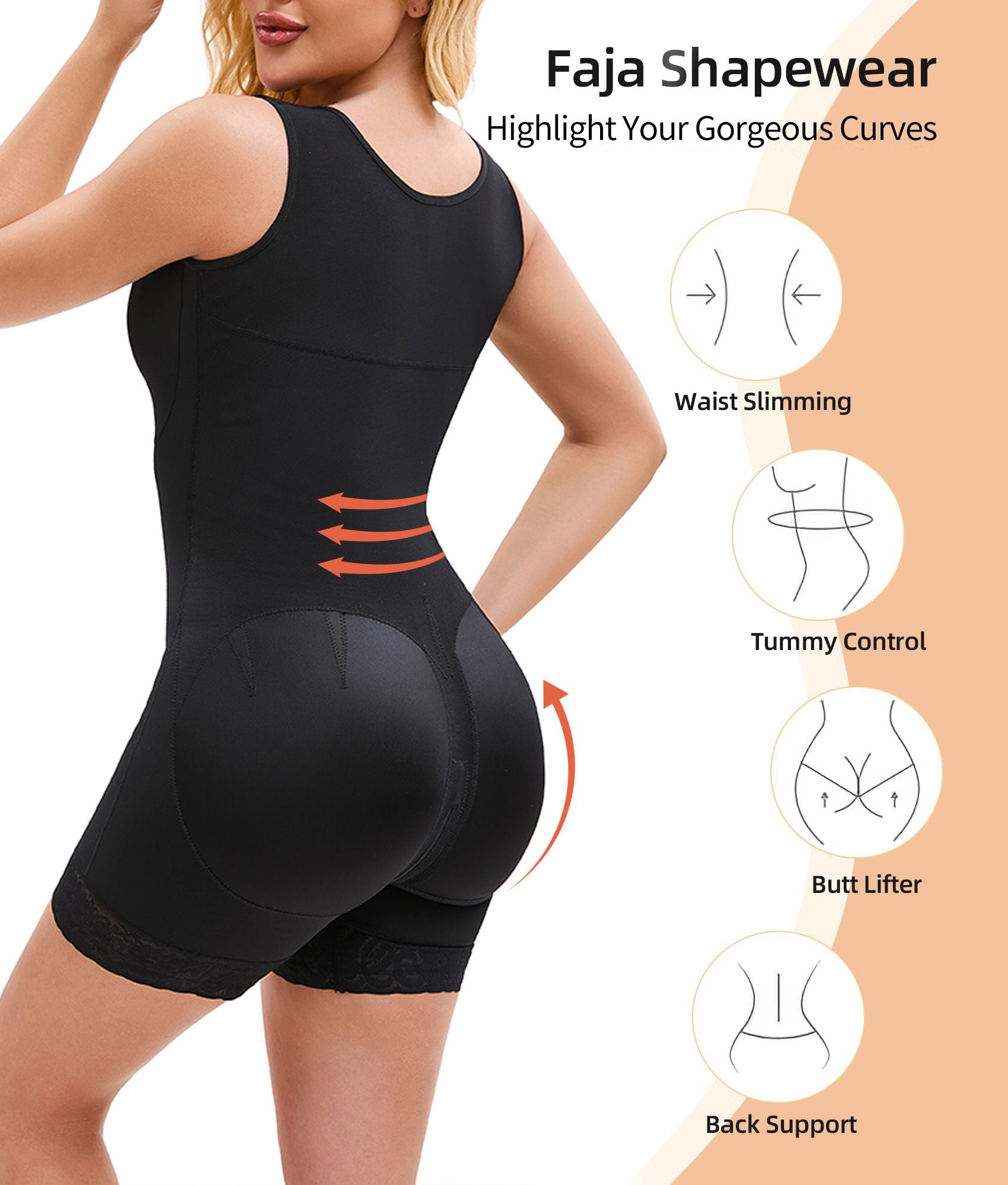 Elegant Curve Enhancer: Wireless Full-Body Shapewear