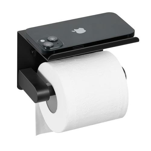 Toilet Paper Holder with Shelf, Fits Mega Rolls Size, Stainless Steel