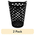 (2 pack) Flex Carrying Handles Laundry Hamper, Black