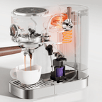 PSH13A-SL 2100W Semi-Automatic Coffee Maker-Cold/Hot Brew with 95°C
