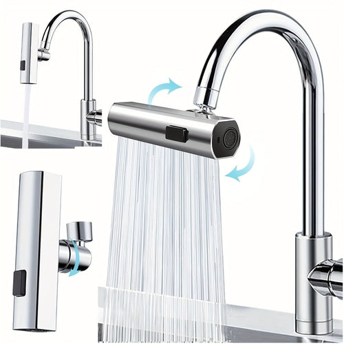 3 in 1 Large-Scale 360° Waterfall Kitchen Faucet - Touch-Controlled,