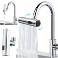 3 in 1 Large-Scale 360° Waterfall Kitchen Faucet - Touch-Controlled,