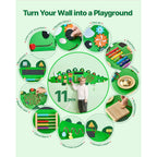 Dinosaur Activity Wall Busy Board Panels, 11 Activities, Montessori