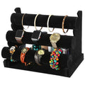 3-Tier Velvet Jewelry Stand Removable Bracelet Holder Watch Jewelry