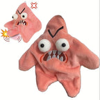 Grumpy Starfish, Pink Kicking Starfish Plush Pendant, Funny Spoofing