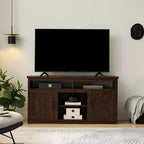Farmhouse Barn door TV Media Stand Modern Entertainment Console for TV
