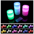 12 Color Flameless Candles - Flickering LED Candles with Remote & Auto